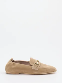 Kennel & Schmenger – Loafer aus Veloursleder beige