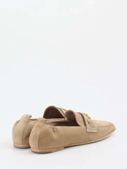 Kennel & Schmenger – Loafer aus Veloursleder beige