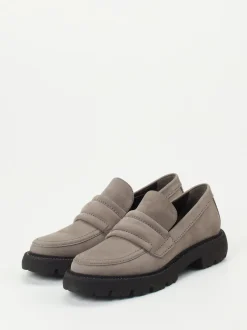 Kennel & Schmenger – Loafer aus Nubukleder in Taupe