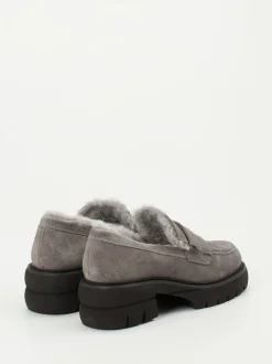 Kennel & Schmenger – Loafer aus Veloursleder grau