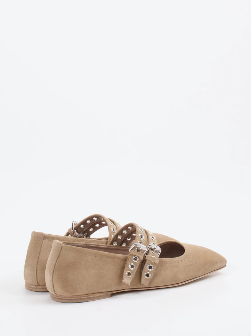 Kennel & Schmenger – Mary Janes aus Veloursleder beige