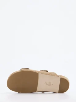 Kennel & Schmenger – Pantoletten aus Veloursleder beige