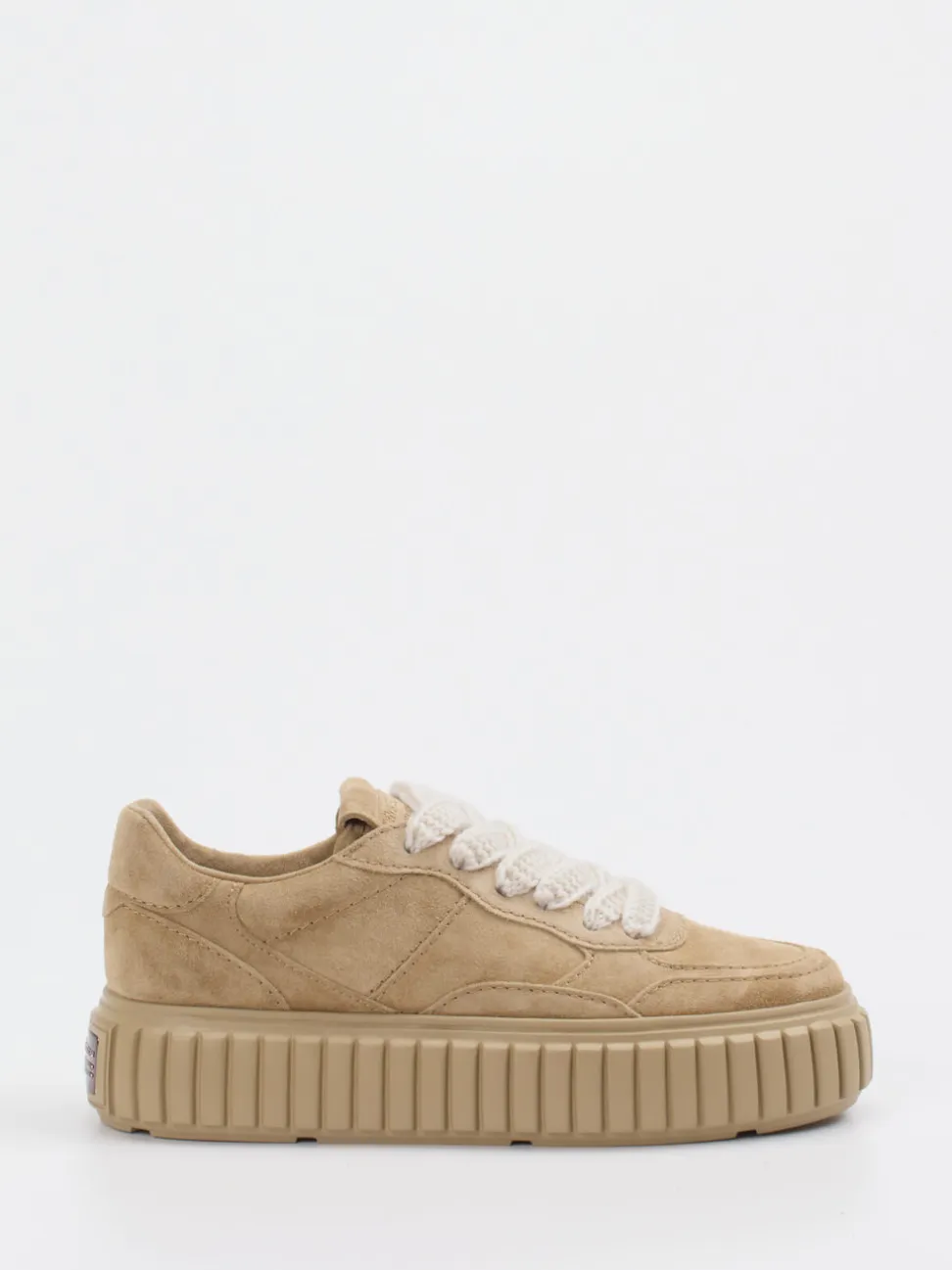 Kennel & Schmenger – Plateau-Sneaker aus Veloursleder Beige