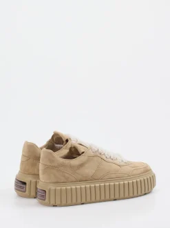 Kennel & Schmenger – Plateau-Sneaker aus Veloursleder Beige