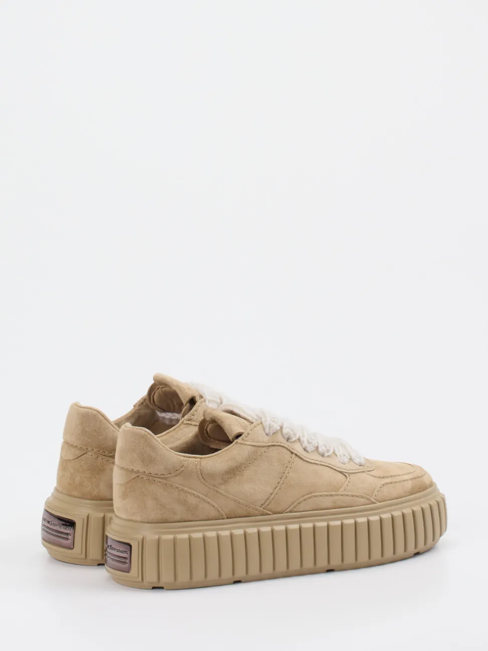 Kennel & Schmenger – Plateau-Sneaker aus Veloursleder Beige