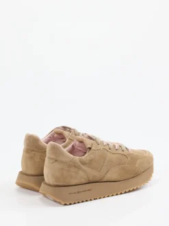 Kennel & Schmenger – Plateau-Sneaker aus Veloursleder Beige