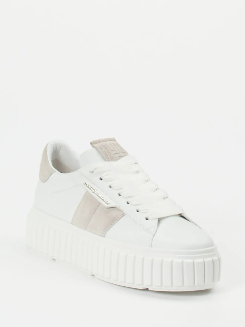 Kennel & Schmenger – Plateau-Sneaker aus Kalbleder weiß