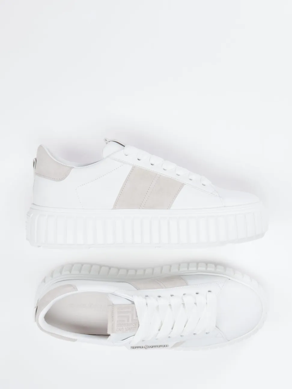 Kennel & Schmenger – Plateau-Sneaker aus Kalbleder weiß