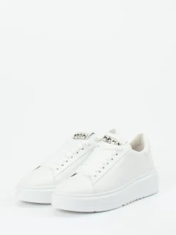Kennel & Schmenger – Plateau-Sneaker aus Kalbleder weiß