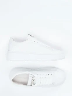 Kennel & Schmenger – Plateau-Sneaker aus Kalbleder weiß