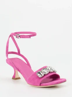 Kennel & Schmenger – Sandalette aus Veloursleder pink