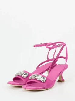 Kennel & Schmenger – Sandalette aus Veloursleder pink