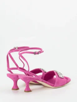 Kennel & Schmenger – Sandalette aus Veloursleder pink