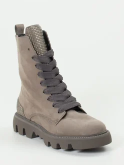 Kennel & Schmenger – Schnürstiefelette aus Nubukleder taupe