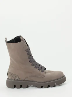 Kennel & Schmenger – Schnürstiefelette aus Nubukleder taupe