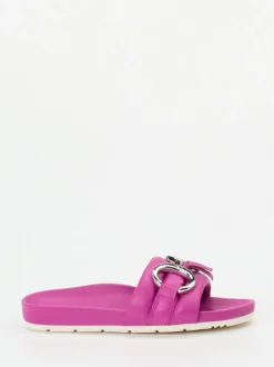 Kennel & Schmenger – Slides aus Lammleder Pinkfuchsia