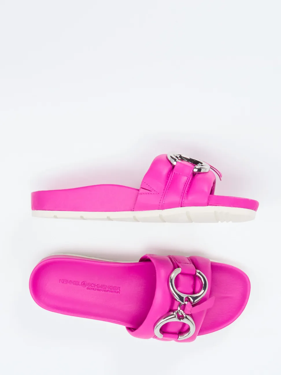Kennel & Schmenger – Slides aus Lammleder Pinkfuchsia