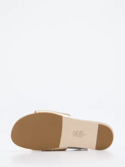 Kennel & Schmenger – Slides aus Kalbleder in Goldmetallic