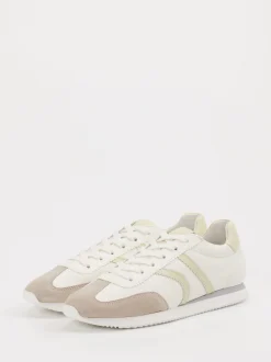 Kennel & Schmenger – Sneaker aus Velour/Leder Offwhite