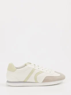 Kennel & Schmenger – Sneaker aus Velour/Leder Offwhite