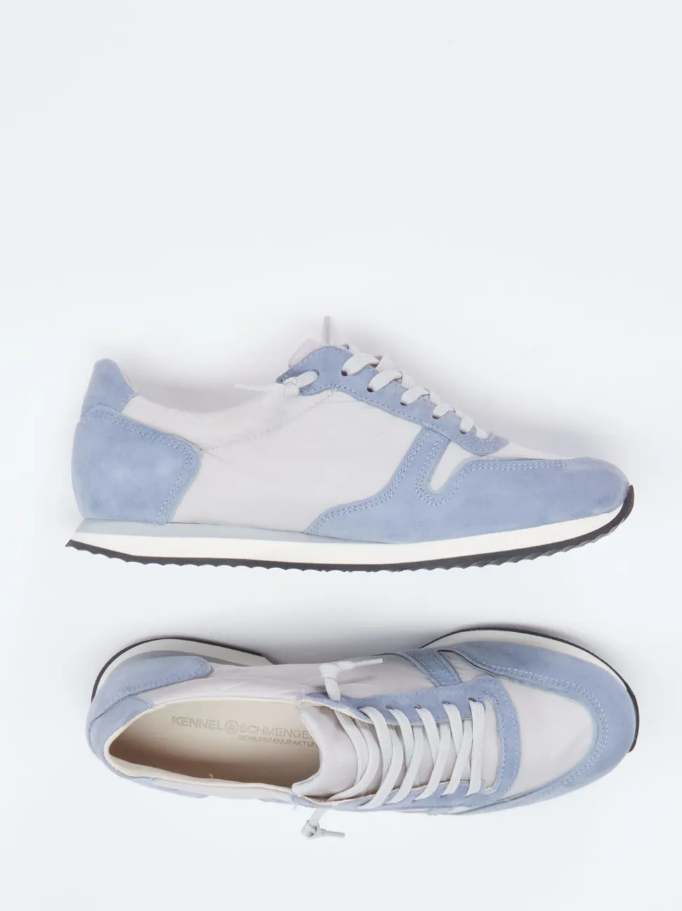 Kennel & Schmenger – Sneaker aus Veloursleder Hellgrau