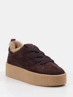 Kennel & Schmenger – Sneaker aus Veloursleder dunkelbraun