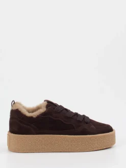 Kennel & Schmenger – Sneaker aus Veloursleder dunkelbraun