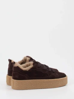 Kennel & Schmenger – Sneaker aus Veloursleder dunkelbraun