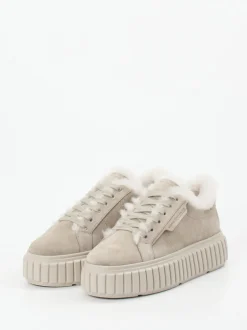 Kennel & Schmenger – Sneaker aus Veloursleder sandbeige