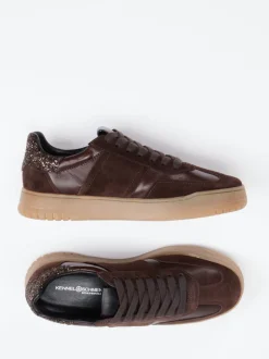 Kennel & Schmenger – Sneaker aus Velours- und Glattleder braun