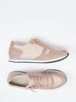Kennel & Schmenger – Sneaker aus Veloursleder in Altrosa
