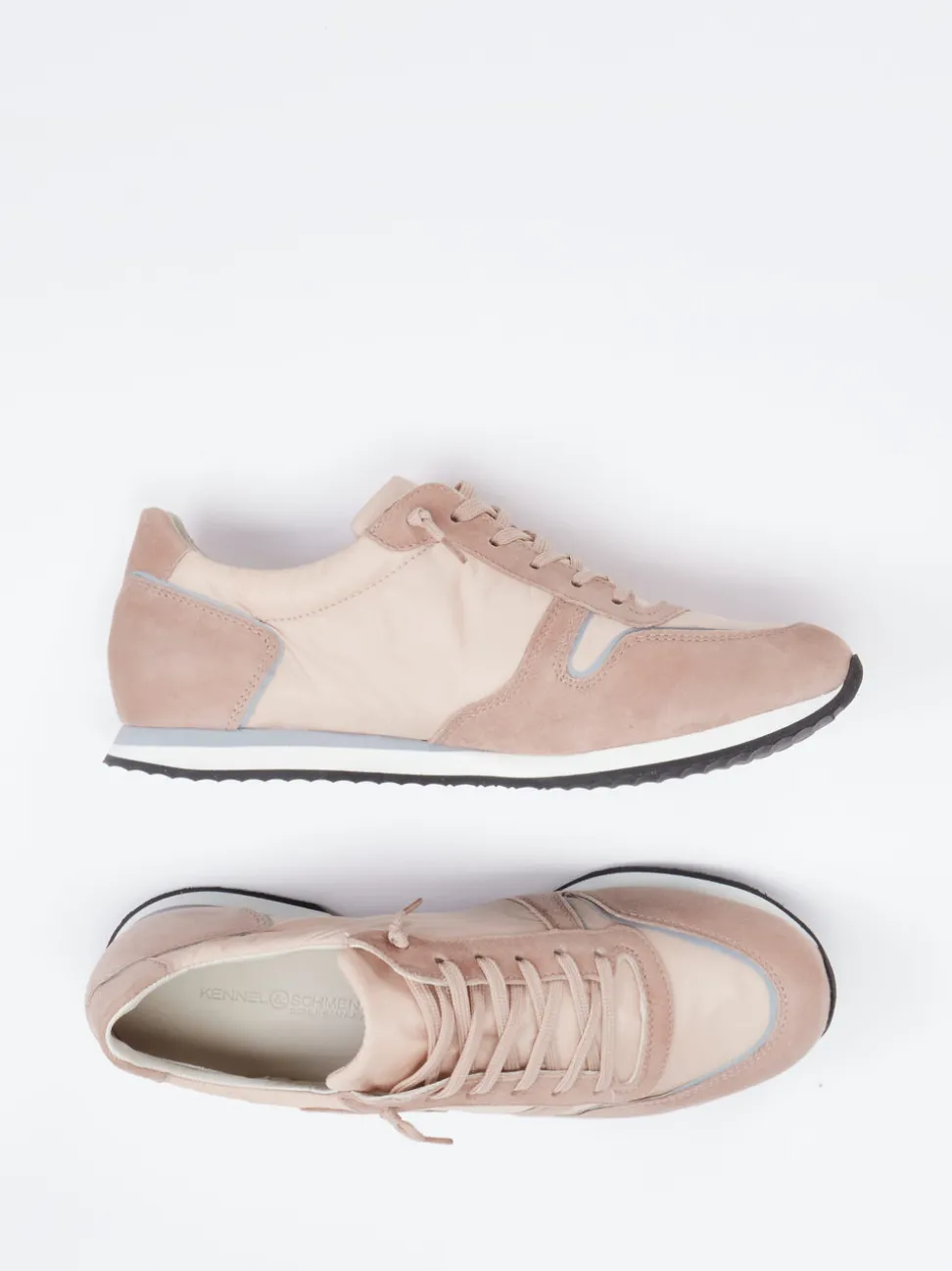 Kennel & Schmenger – Sneaker aus Veloursleder in Altrosa