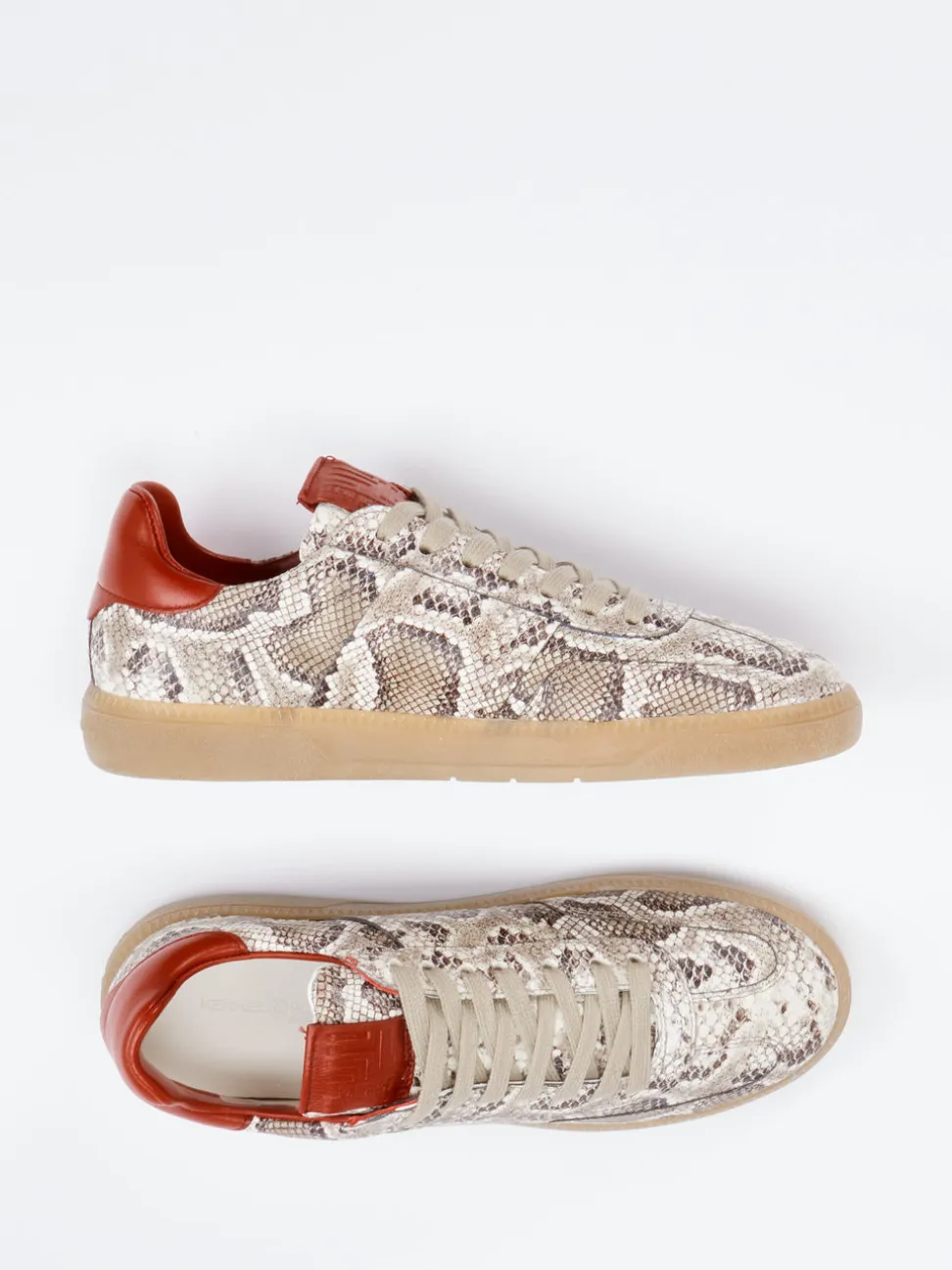 Kennel & Schmenger – Sneaker aus Lackleder mit Snake-Print