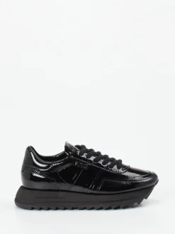 Kennel & Schmenger – Sneaker aus Lackleder Schwarz