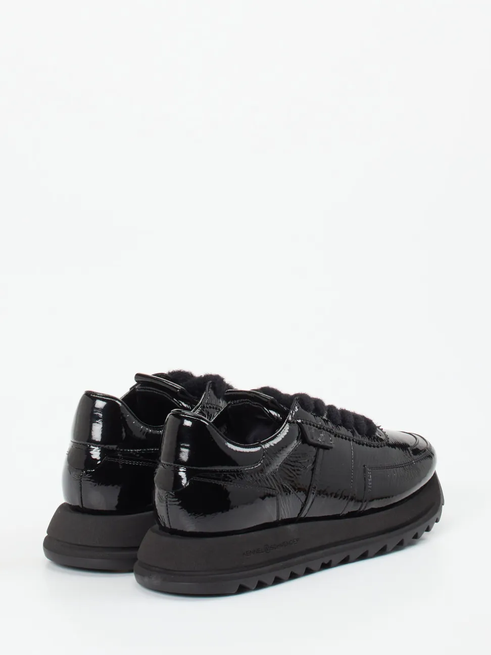 Kennel & Schmenger – Sneaker aus Lackleder Schwarz