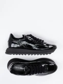 Kennel & Schmenger – Sneaker aus Lackleder Schwarz