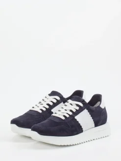Kennel & Schmenger – Sneaker aus Veloursleder Dunkelblau