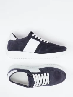 Kennel & Schmenger – Sneaker aus Veloursleder Dunkelblau