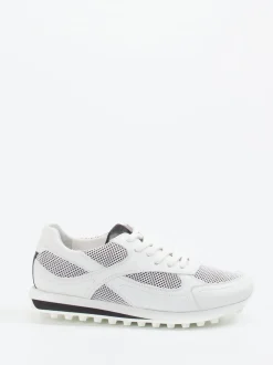 Kennel & Schmenger – Sneaker aus Velour und Textil Weiß