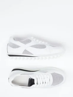 Kennel & Schmenger – Sneaker aus Velour und Textil Weiß