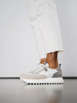 Kennel & Schmenger – Sneaker aus Nubukleder Off-White