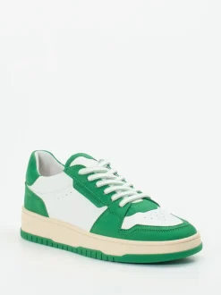 Kennel & Schmenger – Sneaker aus Kalbleder grün-weiß