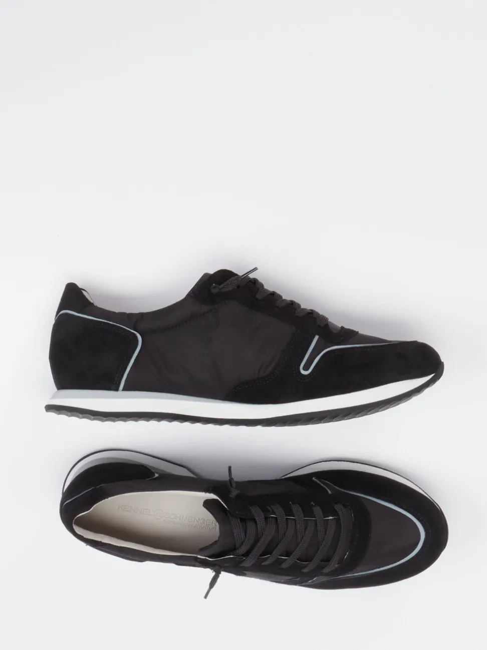 Kennel & Schmenger – Sneaker aus Veloursleder Schwarz