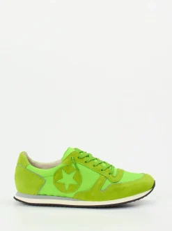 Kennel & Schmenger – Sneaker aus Veloursleder Neongrün