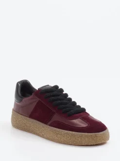 Kennel & Schmenger – Sneaker aus Veloursleder Bordeaux