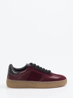 Kennel & Schmenger – Sneaker aus Veloursleder Bordeaux