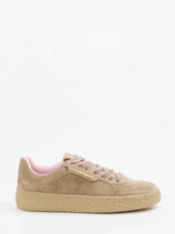 Kennel & Schmenger – Sneaker aus Veloursleder Sandbeige