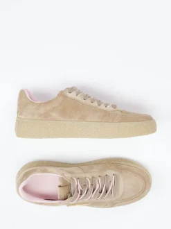 Kennel & Schmenger – Sneaker aus Veloursleder Sandbeige