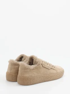 Kennel & Schmenger – Sneaker aus Veloursleder sandbeige