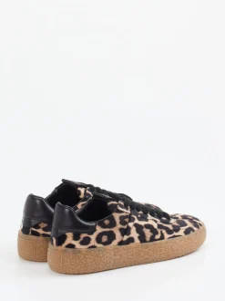 Kennel & Schmenger – Sneaker aus Veloursleder mit Leoprint